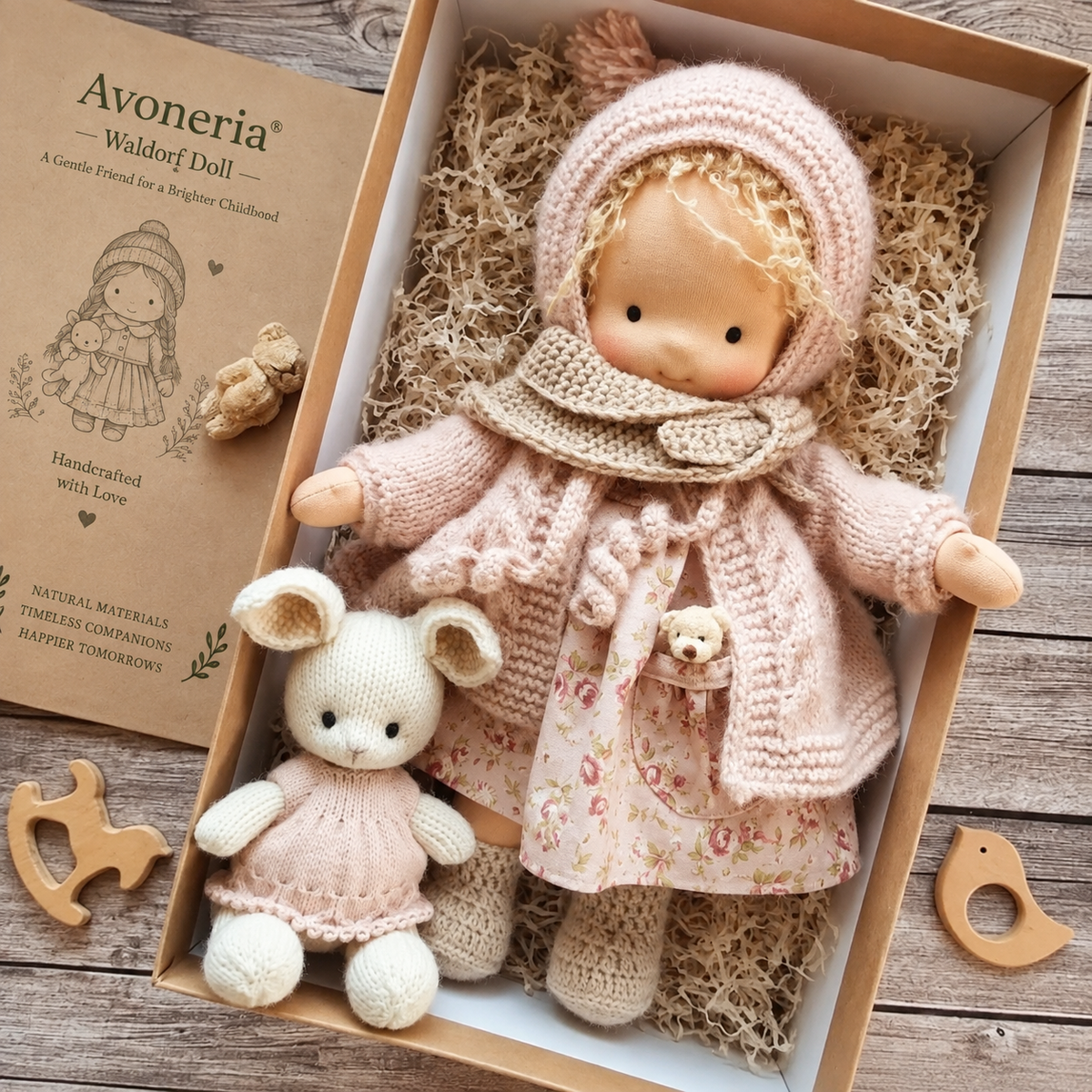 🌲Early Christmas Sale 60% Off - Handmade Waldorf Doll - Annie