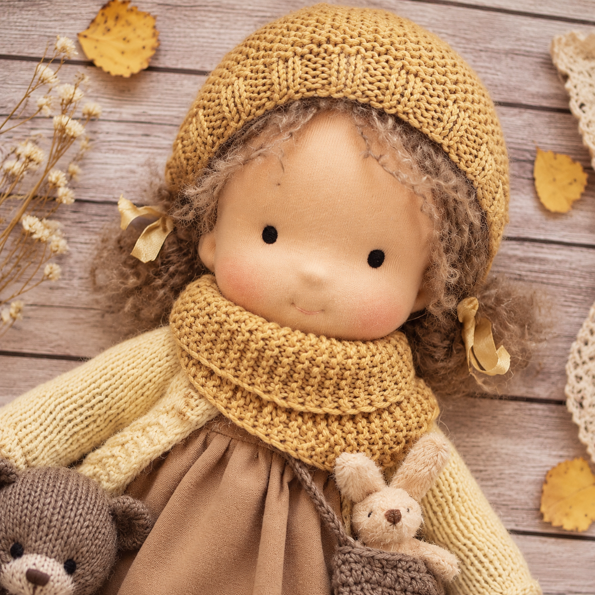 🌲Early Christmas Sale 60% Off - Handmade Waldorf Doll - Selena