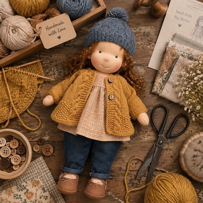🌲Early Christmas Sale 60% Off - Handmade Waldorf Doll - Hazel