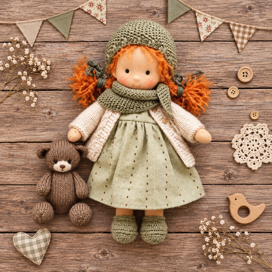 🌲Early Christmas Sale 60% Off - Handmade Waldorf Doll - Camila