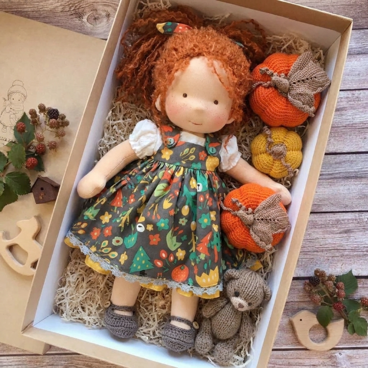 🌲Early Christmas Sale 60% Off - Handmade Waldorf Doll - Emma