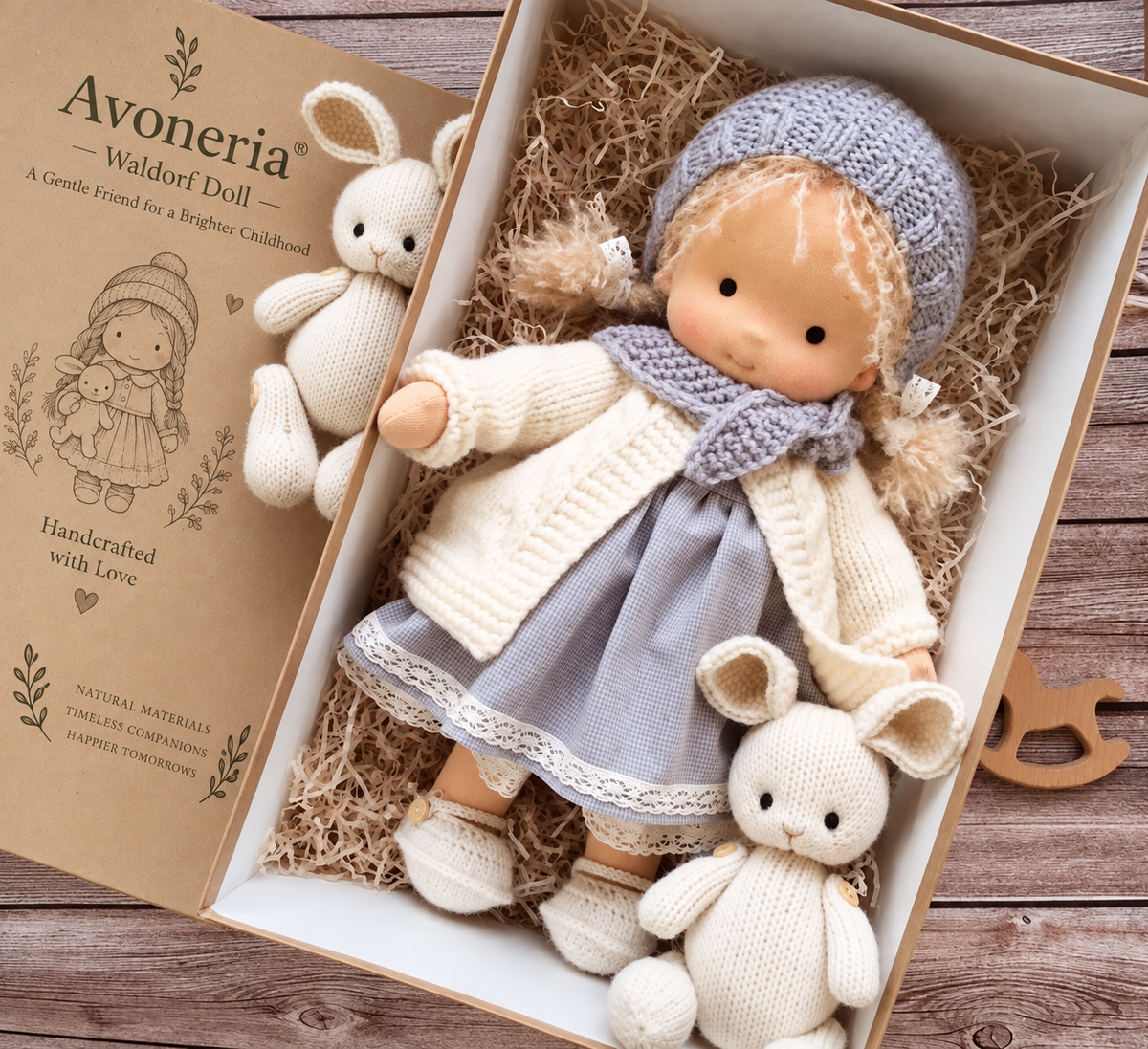 🌲Early Christmas Sale 60% Off - Handmade Waldorf Doll - Elena