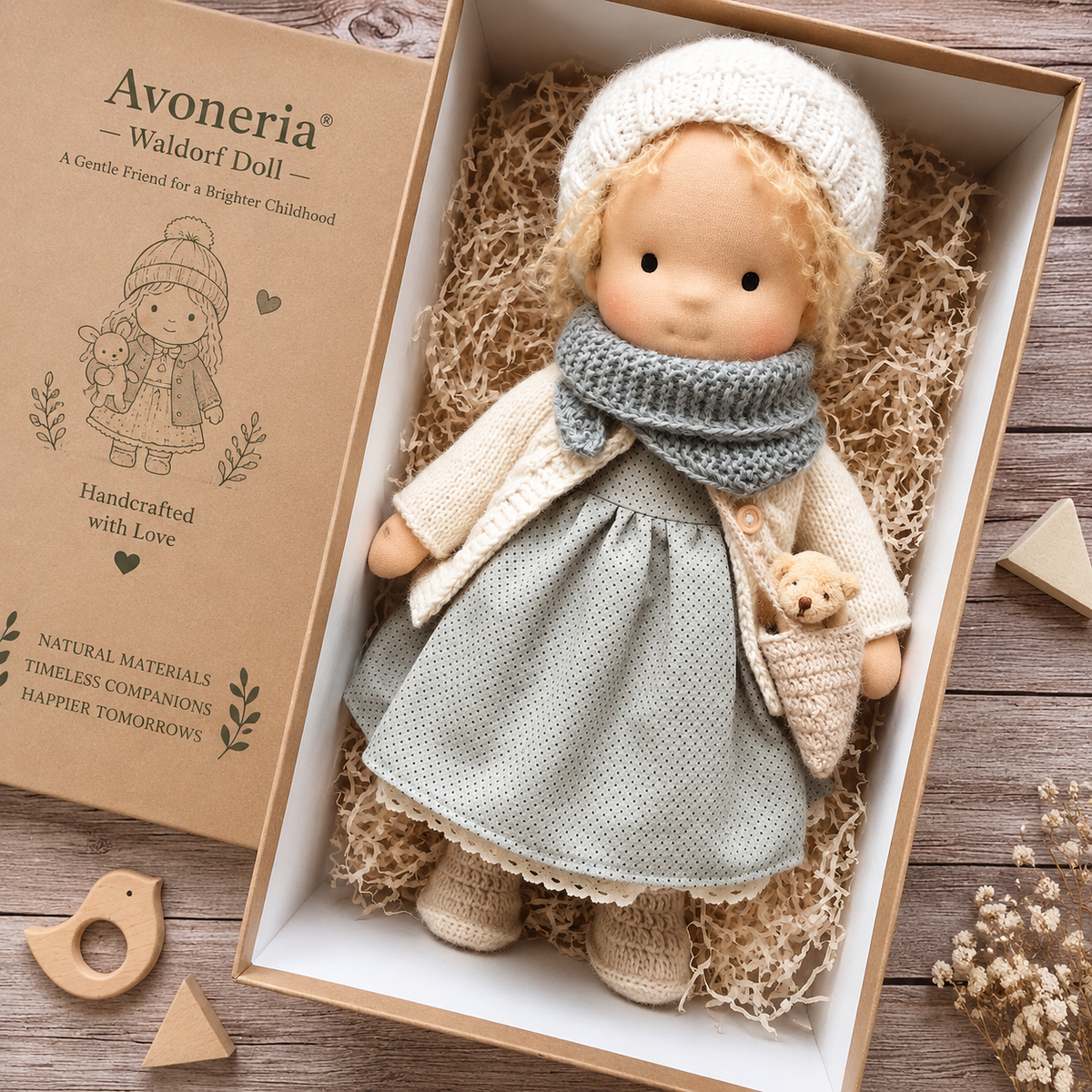 🌲Early Christmas Sale 60% Off - Handmade Waldorf Doll - Katherine